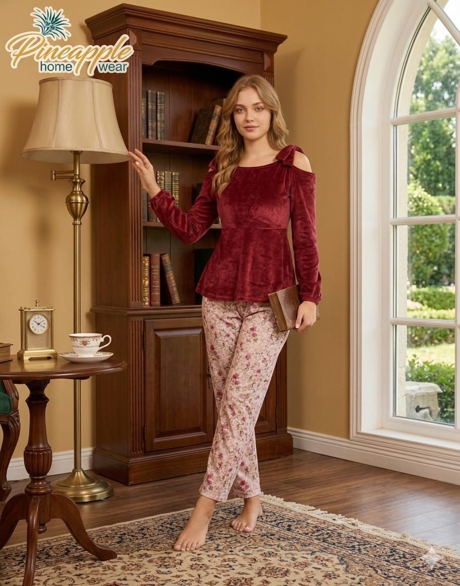 TOP SOFT VELVET FULLY LINED LYCRA PANTS FLORY SOFT VELVET FULLY LINED LYCRA