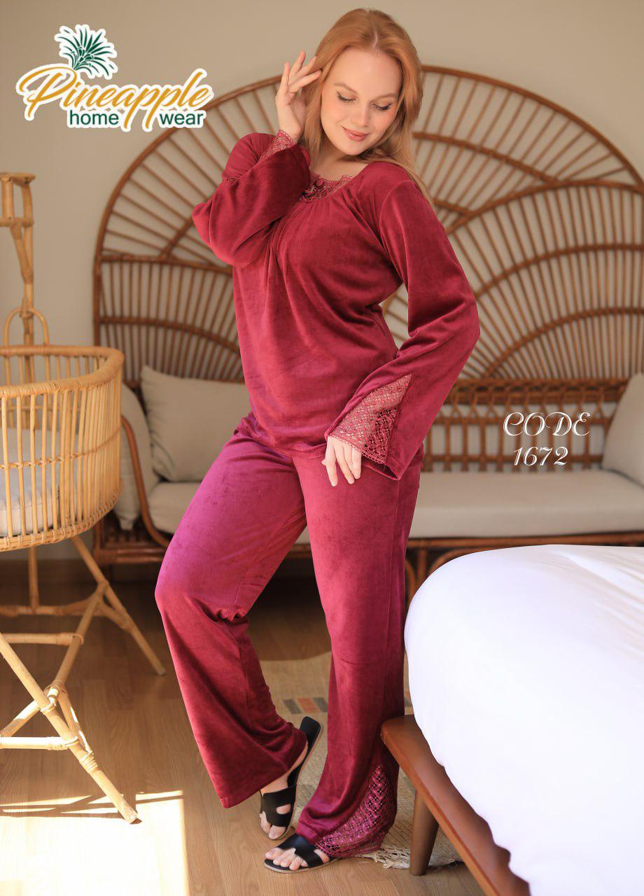 Luxurious burgundy nightgown Pajama